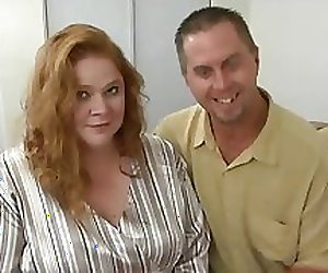 Big Titted BBW Redhead Roze Gets Her Fat Quim Fucked